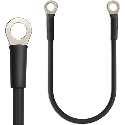 Qoltec Kabel mit gecrimpten Enden schwarz Ring- 0,2m Öffnung: M8, Elektronikkabel + Stecker, Schwarz Qoltec Kabel mit gecrimpten Enden schwarz Ring- 0,2m Öffnung: M8, Elektronikkabel + Stecker, Schwarz