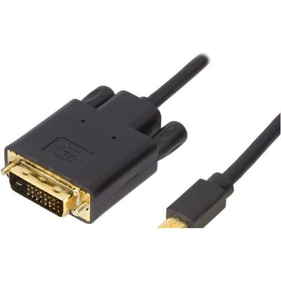 Mercodan Minidisplayport til DVI kabel (3 m), Videokabel, Schwarz Mercodan Minidisplayport til DVI kabel (3 m), Videokabel, Schwarz