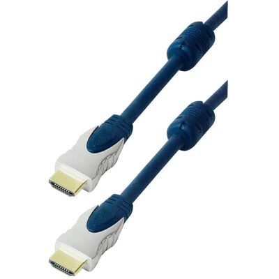 Transmedia High Speed HDMIÂ-Kabel mit Ethernet (15 m), Videokabel, Blau Transmedia High Speed HDMIÂ-Kabel mit Ethernet (15 m), Videokabel, Blau