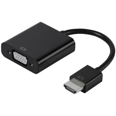 Vivanco HDMI <-> VGA Adapter (HDMI, VGA), Video Adapter, Schwarz Vivanco HDMI <-> VGA Adapter (HDMI, VGA), Video Adapter, Schwarz