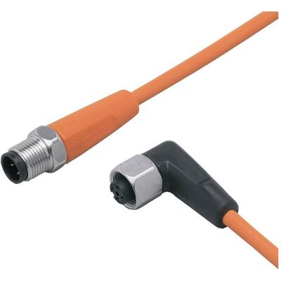 ifm EVT055 4-poliger M12 Verbindungskabel - 2m, vergoldet, silikonfrei ifm EVT055 4-poliger M12 Verbindungskabel - 2m, vergoldet, silikonfrei