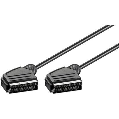 Goobay Scart Verbindungskabel, vernickelt, ø 7 mm (0.60 m), Audiokabel Goobay Scart Verbindungskabel, vernickelt, ø 7 mm (0.60 m), Audiokabel