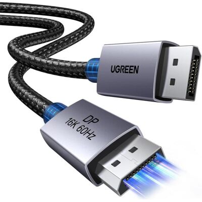 Ugreen DisplayPort – DisplayPort (0.50 m), Videokabel, Grau Ugreen DisplayPort – DisplayPort (0.50 m), Videokabel, Grau