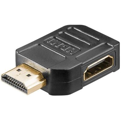 Helos HDMI 270° Winkeladapter seitlich HDMI A-Buchse > HDMI A-Stecker (HDMI, HDMI), Video Adapter, Schwarz Helos HDMI 270° Winkeladapter seitlich HDMI A-Buchse > HDMI A-Stecker (HDMI, HDMI), Video Adapter, Schwarz
