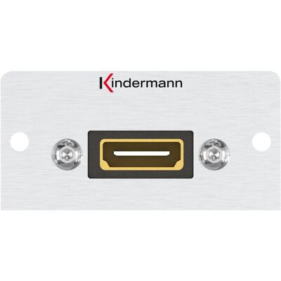 Kindermann Konnect 50 alu - Modulares Faceplate - HDMI Kindermann Konnect 50 alu - Modulares Faceplate - HDMI