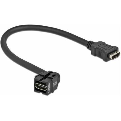 Delock HDMI Keystone Modul (0.30 m), Videokabel, Schwarz Delock HDMI Keystone Modul (0.30 m), Videokabel, Schwarz