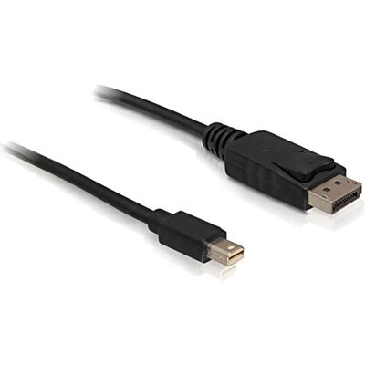 Delock Mini DisplayPort — DisplayPort (1 m), Videokabel, Schwarz Delock Mini DisplayPort — DisplayPort (1 m), Videokabel, Schwarz