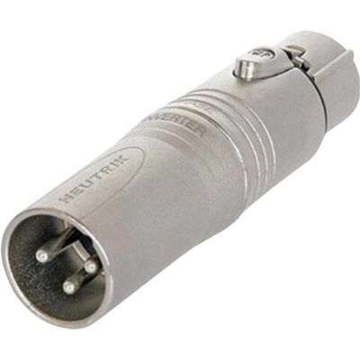 Neutrik Na3m5f (Klinkenadapter), Audio Adapter, Silber Neutrik Na3m5f (Klinkenadapter), Audio Adapter, Silber