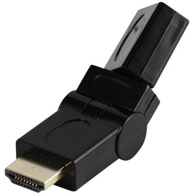 Vivanco HDMI Winkeladapter 360° (HDMI), Data + Video Adapter, Schwarz Vivanco HDMI Winkeladapter 360° (HDMI), Data + Video Adapter, Schwarz