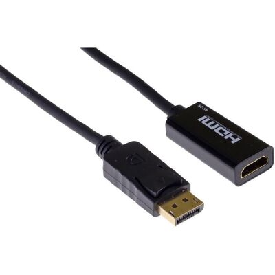 Mercodan PRO Displayport til HDMI, Videokabel, Schwarz Mercodan PRO Displayport til HDMI, Videokabel, Schwarz