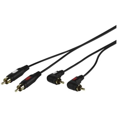 Vivanco Cinch Winkel Kabel, 1,5m (1.50 m, Cinch Kabel), Audiokabel Vivanco Cinch Winkel Kabel, 1,5m (1.50 m, Cinch Kabel), Audiokabel