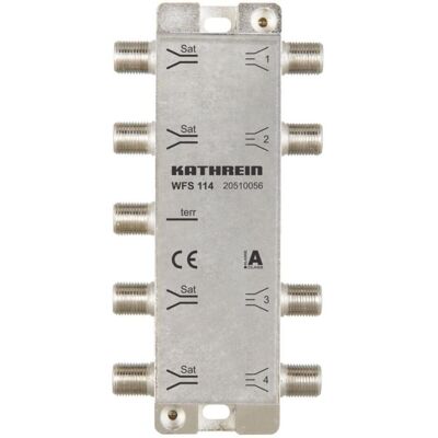 Kathrein WFS 114 Satelliten- / terrestrischer Signal-Multiplexer (Diverse), TV Zubehör, Silber Kathrein WFS 114 Satelliten- / terrestrischer Signal-Multiplexer (Diverse), TV Zubehör, Silber