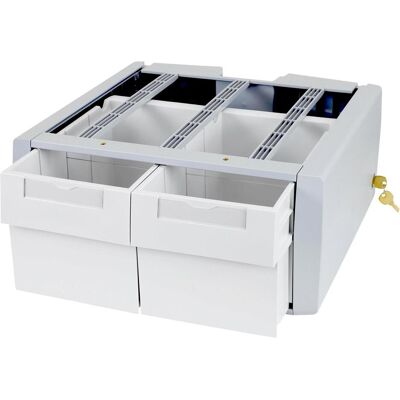 Ergotron StyleView SV43/44 Series Supplemental Double Tall - Montagekomponente (2 Schubla, TV Zubehör, Grau Ergotron StyleView SV43/44 Series Supplemental Double Tall - Montagekomponente (2 Schubla, TV Zubehör, Grau