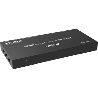 Eaton System przekazu sygnału AV InLine Video Splitter/Extender, 1x2, Cat.6, HDMI 4K/30Hz, Set, Switch Box Eaton System przekazu sygnału AV InLine Video Splitter/Extender, 1x2, Cat.6, HDMI 4K/30Hz, Set, Switch Box
