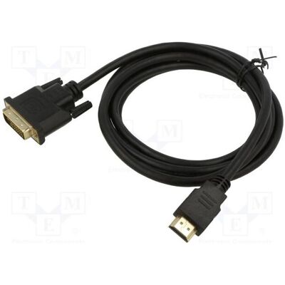 ART HDMI - DVI-D 1,8 m kompatibles Kabel (AL-OEM-41) (1.80 m), Videokabel, Schwarz ART HDMI - DVI-D 1,8 m kompatibles Kabel (AL-OEM-41) (1.80 m), Videokabel, Schwarz