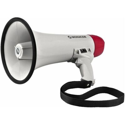 MONACOR Megaphon 15W Sirene, LS-Regelung (Megaphon), Audio Zubehör, Weiss MONACOR Megaphon 15W Sirene, LS-Regelung (Megaphon), Audio Zubehör, Weiss