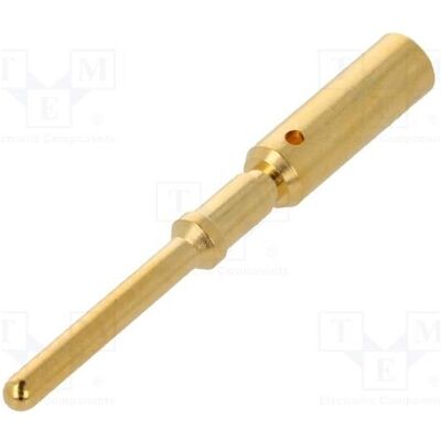 Harting Kontakt männlich vergoldet 2,5mm2 Erdungskontakt gerade, Elektronikkabel + Stecker, Gold Harting Kontakt männlich vergoldet 2,5mm2 Erdungskontakt gerade, Elektronikkabel + Stecker, Gold