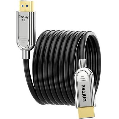 Unitek Kabel HDMI - HDMI 40m srebrny (C11092ASL01-40M) (40 m), Videokabel, Grau Unitek Kabel HDMI - HDMI 40m srebrny (C11092ASL01-40M) (40 m), Videokabel, Grau