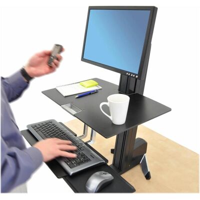 Ergotron worksurface for WorkFit-S (Tisch, 2.30 kg), Monitor Halterung, Schwarz Ergotron worksurface for WorkFit-S (Tisch, 2.30 kg), Monitor Halterung, Schwarz
