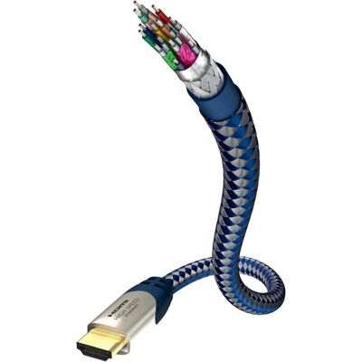 Inakustik HDMI (Typ A) — HDMI (Typ A) (0.75 m), Videokabel, Silber, Blau Inakustik HDMI (Typ A) — HDMI (Typ A) (0.75 m), Videokabel, Silber, Blau