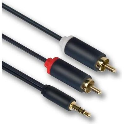 Mercodan PRO Minijack-RCA 1,0m, ULTRA (1 m, AUX Kabel, Cinch Kabel), Audiokabel Mercodan PRO Minijack-RCA 1,0m, ULTRA (1 m, AUX Kabel, Cinch Kabel), Audiokabel