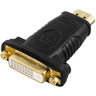 Deltaco HDMI-10 - 19-pin HDMI - DVI - Schwarz (0.02 m), Videokabel, Schwarz Deltaco HDMI-10 - 19-pin HDMI - DVI - Schwarz (0.02 m), Videokabel, Schwarz