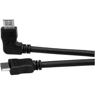 Roline HDMI High Speed Kabel mit Ethernet, linksgewinkelt (2 m), Videokabel, Schwarz Roline HDMI High Speed Kabel mit Ethernet, linksgewinkelt (2 m), Videokabel, Schwarz