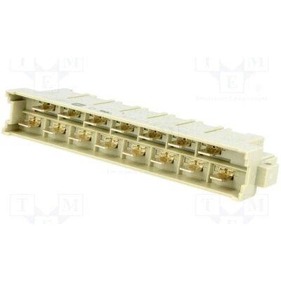 Harting Steckverbinder: DIN 41612 Buchse männlich PIN: 15 gerade 15A, Elektronikkabel + Stecker Harting Steckverbinder: DIN 41612 Buchse männlich PIN: 15 gerade 15A, Elektronikkabel + Stecker