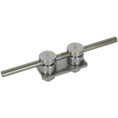 Dehn AP 2X6.10 V2A Anschlussplatte f. HVI-Leitungs- kopfstück m. 2 KS-Verbinder, SAT Zubehör, Silber Dehn AP 2X6.10 V2A Anschlussplatte f. HVI-Leitungs- kopfstück m. 2 KS-Verbinder, SAT Zubehör, Silber
