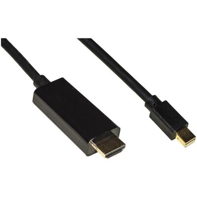 Link mini displayport 1.4 - hdmi kabel, Videokabel, Schwarz Link mini displayport 1.4 - hdmi kabel, Videokabel, Schwarz