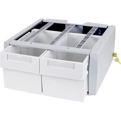 Ergotron SV Supplemental Storage Drawer, Double Tall - Montagekomponente (Auszugsmodul), TV Zubehör, Grau Ergotron SV Supplemental Storage Drawer, Double Tall - Montagekomponente (Auszugsmodul), TV Zubehör, Grau