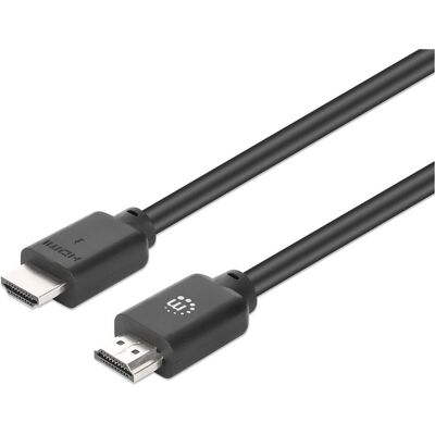 Manhattan 4K@60Hz High Speed HDMI-Kabel mit Ethernet-Kanal, 3 m (3 m), Videokabel, Schwarz Manhattan 4K@60Hz High Speed HDMI-Kabel mit Ethernet-Kanal, 3 m (3 m), Videokabel, Schwarz
