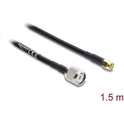 Delock Antennenkabel TNC Stecker > SMA Stecker RG-58 C/U 1,5 (Antennenkabel), Antennenkabel Delock Antennenkabel TNC Stecker > SMA Stecker RG-58 C/U 1,5 (Antennenkabel), Antennenkabel