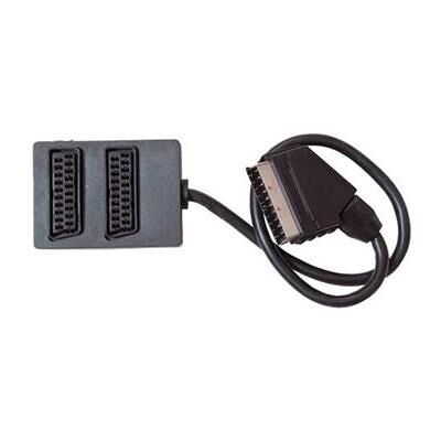 Tecline Scart-Verteilerbox 2-fach, 1x Scart St. / 2x Scart Bu. Zum Anschluss von zwei Komponenten (Sat-Recei (0.40 m), Videokabel, Schwarz Tecline Scart-Verteilerbox 2-fach, 1x Scart St. / 2x Scart Bu. Zum Anschluss von zwei Komponenten (Sat-Recei (0.40 m), Videokabel, Schwarz