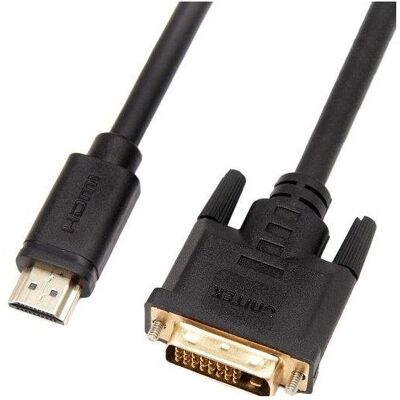 Unitek Bi Directional Cable HDMI-DVI 2m (2 m), Videokabel, Schwarz Unitek Bi Directional Cable HDMI-DVI 2m (2 m), Videokabel, Schwarz