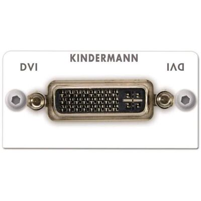 Kindermann DVI-Anschlussblende weiss 7444AZA502 50x50 1/2 mit Kabelpeitsche (0.24 m), Videokabel, Weiss Kindermann DVI-Anschlussblende weiss 7444AZA502 50x50 1/2 mit Kabelpeitsche (0.24 m), Videokabel, Weiss
