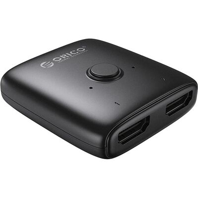Orico Adapter HDMI AS2-A1 dwukierunkowy splitter - czarny (HDMI, 5.25 cm), Data + Video Adapter, Schwarz Orico Adapter HDMI AS2-A1 dwukierunkowy splitter - czarny (HDMI, 5.25 cm), Data + Video Adapter, Schwarz