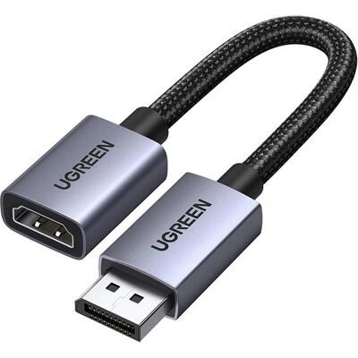 Ugreen DisplayPort — HDMI (0.20 m), Videokabel, Schwarz Ugreen DisplayPort — HDMI (0.20 m), Videokabel, Schwarz
