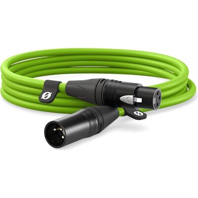 RØDE XLR CABLE - 3m green (3 m, XLR Kabel), Audiokabel RØDE XLR CABLE - 3m green (3 m, XLR Kabel), Audiokabel