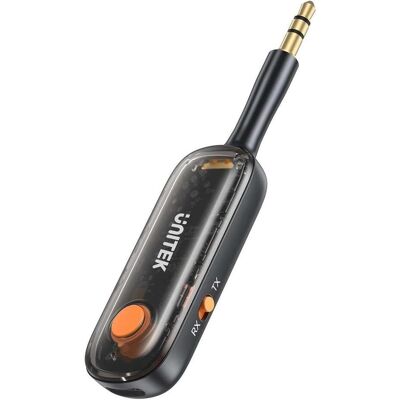 Unitek 2in1 Bluetooth 5.3 Adapter Audio Sender/Empfänger Reichweite 10m Schwarz (Sender & Empfänger), Bluetooth Audio Adapter, Schwarz Unitek 2in1 Bluetooth 5.3 Adapter Audio Sender/Empfänger Reichweite 10m Schwarz (Sender & Empfänger), Bluetooth Audio Adapter, Schwarz