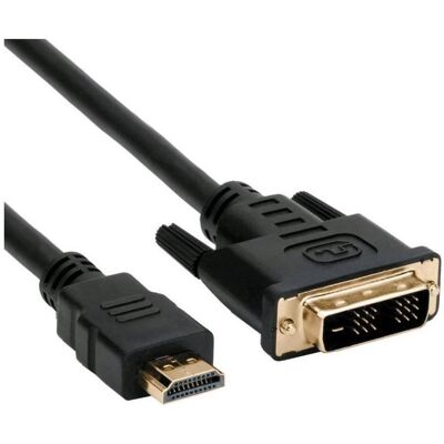 C-Tech Kabel HDMI-DVI, M/M (1.80 m), Videokabel, Schwarz C-Tech Kabel HDMI-DVI, M/M (1.80 m), Videokabel, Schwarz