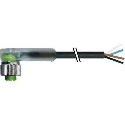 Murr Elektronik Kabel: für Sensoren/Automaten PIN: 4 M12 weiblich gewinkelt, Elektronikkabel + Stecker, Schwarz Murr Elektronik Kabel: für Sensoren/Automaten PIN: 4 M12 weiblich gewinkelt, Elektronikkabel + Stecker, Schwarz