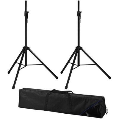 MONACOR Boxen-Stativ-Set Alu 140-200cm, D35mm 30kg (Set, Ständer, Höhenverstellbar), Lautsprecher Ständer + Wandmontage, Schwarz MONACOR Boxen-Stativ-Set Alu 140-200cm, D35mm 30kg (Set, Ständer, Höhenverstellbar), Lautsprecher Ständer + Wandmontage, Schwarz