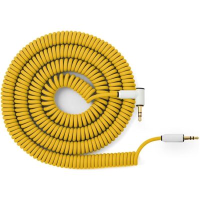 MyVolts ACV4YE - Candycords - audiocable 3535 curly yellow, Audiokabel MyVolts ACV4YE - Candycords - audiocable 3535 curly yellow, Audiokabel