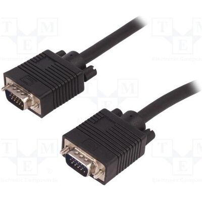 Qoltec Kabel D-Sub 15pin HD Stecker,beiderseitig geschirmt zweifach (1.50 m), Videokabel, Schwarz Qoltec Kabel D-Sub 15pin HD Stecker,beiderseitig geschirmt zweifach (1.50 m), Videokabel, Schwarz