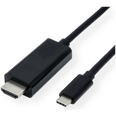 Secomp STANDARD USB Typ C - HDMI Adapterkabel, ST/ST (1 m), Videokabel, Schwarz Secomp STANDARD USB Typ C - HDMI Adapterkabel, ST/ST (1 m), Videokabel, Schwarz