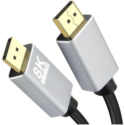 Helos DisplayPort — DisplayPort (2 m), Videokabel, Schwarz Helos DisplayPort — DisplayPort (2 m), Videokabel, Schwarz
