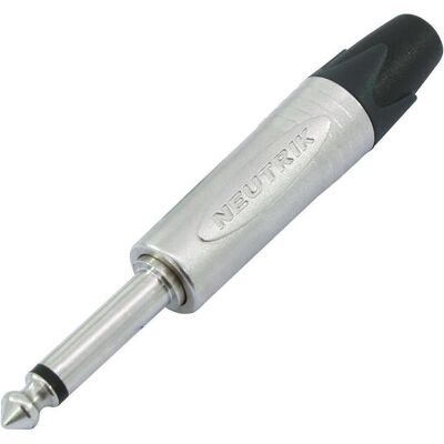 Neutrik NP2X, Klinkenstecker Mono 6,3mm, Audio Stecker, Silber Neutrik NP2X, Klinkenstecker Mono 6,3mm, Audio Stecker, Silber