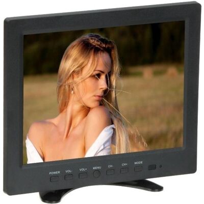 MONITOR VGA HDMI AUDIO 1XVIDEO USB FERNBEDIENUNG TFT-10/CCTV-V2 10, Video Monitor, Schwarz MONITOR VGA HDMI AUDIO 1XVIDEO USB FERNBEDIENUNG TFT-10/CCTV-V2 10, Video Monitor, Schwarz