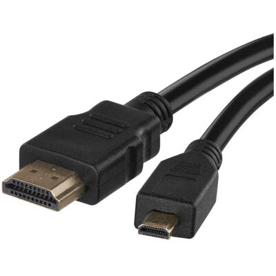 Emos High Speed HDMI Kabel 2.0 A Stecker – D Stecker 1,5m (1.50 m), Videokabel, Schwarz Emos High Speed HDMI Kabel 2.0 A Stecker – D Stecker 1,5m (1.50 m), Videokabel, Schwarz